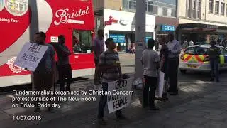 Fundamentalist Christian Concern Launch Tiny Protest at Bristol Pride 2018