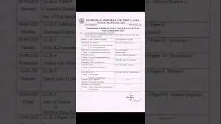 LLB / BALLB 1st year exam 2025 Agra college dbrau University        #agracollege