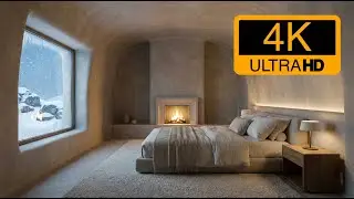 Уютная пещерная спальня &mdash; белый шум 🌀🔥 Камин + звук пылесоса (3 часа)