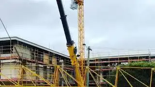 Time lapse of the Urban Cranes crew dismantling MCT85 Potain Tower Crane.