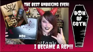 THE BEST HORROR UNBOXING EVER! I BECAME A BOX OF GOTH REP! Terrifying Horror Box