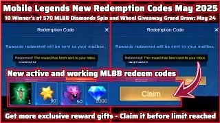 Mobile Legends Redeem Codes May 21, 2025 - Happy 100K Subsc. @JayB2Ne4 + Free MLBB Diamonds