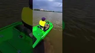 First time mini jet boating! #jetboat #shortsvideo #shorts
