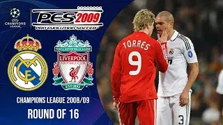PES 2009 | Real Madrid vs. Liverpool - UEFA Champions League 2008/09 Round of 16
