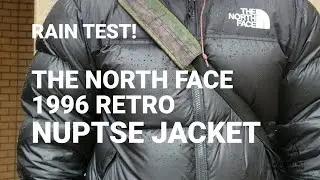 RAIN TEST! THE NORTH FACE 1996 RETRO NUPTSE JACKET PUFFER #THENORTHFACE #OUTDOORS #STYLE