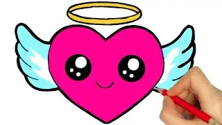 HOW TO DRAW A HEART | como dibujar un corazon con alas