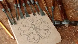 Flower carving MDF technique how to wood carving