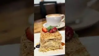 Enjoy Napoleon cake and coffee at Admiral!