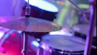 Anonymous Drummer Drumming on Stage