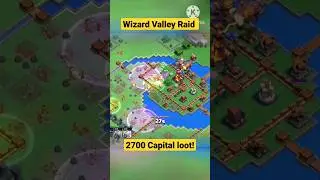 2700 Capital loot in Wizard Valley Raid Attack #clashofclans #clancapital #wizardvalley #raidmedals