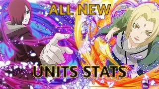 LEAKS & STATS OF ALL NEW UNITS IMPACT TSUNADE &  BF NAGATO | Naruto Shippuden Ultimate Ninja Blazing