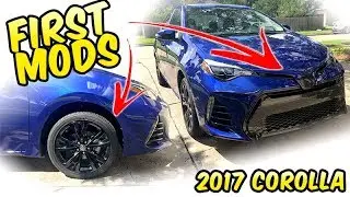 2017 Corolla SE BLACK Wheel Decals & black front logo - 1st Mods