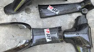 Proses carbon WTP Body Yamaha Fizr motif hexagon | Tampilan Makin Sporty & Keren