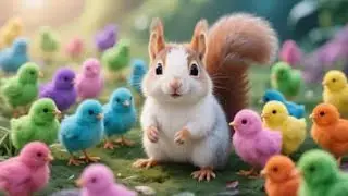 Catch Color Chicken, Cute Chicken, Duck, Rainbow Chicken, Rabbit, Cute Animals