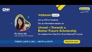 Webinar on 'Unnati - Towards a Better Future Scholarship'