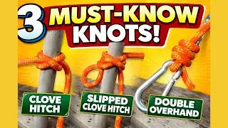 3 Must Know Knots for Work, Camping & Rigging #creativeknots #knottutorial #diy #handmade #trend