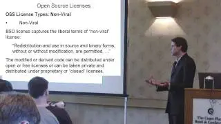 Richard Stobbe - The Law & Open Source Licensing for Canadians @ COSSFest 2010