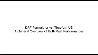 Comparing DRF Formulator and TimeformUS - Which past performances work better?