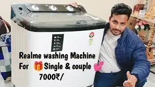 Realme Techlife washing machine Flipkart Cart Good for Single and couple 💕 Compect size fullReview