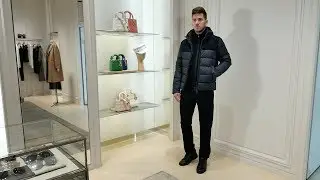 Look от Herno и Corneliani: куртка, спортивный костюм, сникерсы