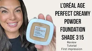 Обзор кремовой пудры-основы L’Oréal Age Perfect | Тест на стойкость (оттенок 315)