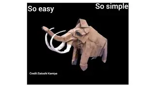 How to make paper Elephant with easy method for beginners