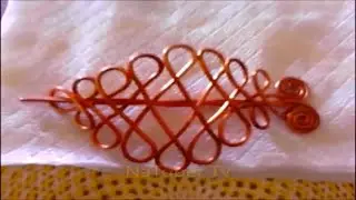 How To Make Beautiful Copper Hair Barrette - DIY - Tutorial