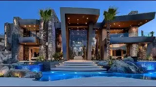 Inside a $25 Million Desert Oasis Mansion With Stunning Pool Design