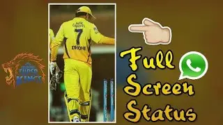 Chennai super kings theme song, Full screen whatsapp status video, IPL 2018, CSK theme song