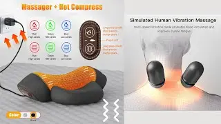 Best Electric Cervical Pillow Review 2025 | Heated Neck Massager + Memory Foam + Traction!