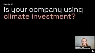 Use climate investment to reach true net zero emissions (Recorded February 2022)