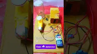 Rain Water detector alarm system #experiment #shorts #shortfeed #dcmotor