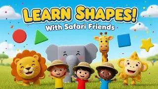 Shape Safari Song | Learn Shapes with Fun & Action #kidssongs #nurseryrhymes #zoombini 