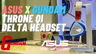 Asus Gundam Delta Headphone Throne QI #asusgundam #asusxgundam #gundamheadphones
