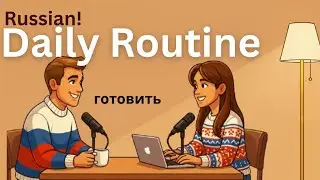 Learn to talk about your daily routine in Russian easy podcast!