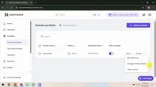 How To Transfer Domain to Another Account in Hostinger