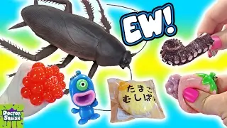 What's Inside Huge Cockroach Squishy Toy! Homemade Bug Slime! Mesh Ball