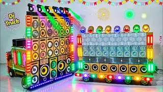 Navratri Durga Murti special mini dj truck light dj loading at home   Full competition dj loading