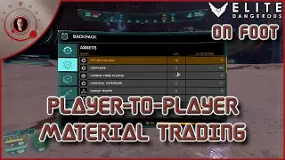 On Foot Player-to-Player Material Trading in Elite Dangerous Odyssey.