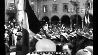 Lo sbarco dei reduci della Gavinana provenienti dall'Africa Orientale.