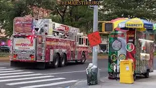 FDNY RESPONDING COMPILATION 115 FULL OF BLAZING SIRENS & LOUD AIR HORNS THROUGHOUT NEW YORK CITY.