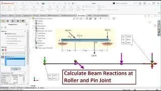 Solidworks Simulations Beam Reactions Roller Support