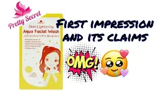 #PrettySecret #AquaFacialWash #Watsons  First Impression on Pretty Secret's Aqua Facial Wash