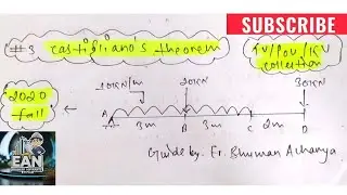 #3- Determine deflection of beam by using castiglianos theorem / castiglianos theorem.