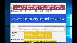 Free Move Recovery Partition to Extend C Drive on Windows