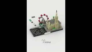 Vienna Skyline Brick Architecture #moc #lego #architecture #vienna #austria #wien #brick