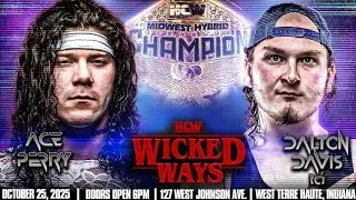 Ace Perry Vs Dalton Davis Dog Collar Match. Midwest Hybrid Championship 