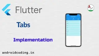 Flutter tabs | Tabs Implementation  | Source Code In Description | flutter coding