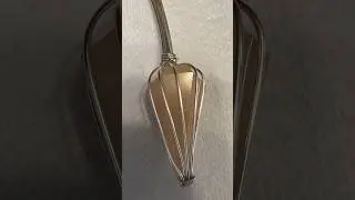 Caged Wire Wrapped Pendulum Pendant