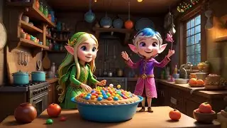Four Baby Elves Make Candy Pie | Sweet Learning Song for Kids | Fun Preschool Rhyme